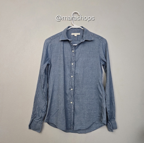 Ann Mashburn Icon Shirt Indigo Cotolino Chambray - Picture 3 of 6